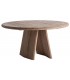 Mesa de comedor circular de madera de mango macizo artesanal boho 1