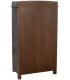 Vitrina 2 puertas cristal de mango de madera envejecida étnica 4