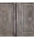 Vitrina 2 puertas cristal de mango de madera envejecida étnica 5
