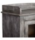 Vitrina 2 puertas cristal de mango de madera envejecida étnica 7