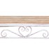 Mesa comedor ovalada de exterior madera metal blanco romántico 3