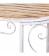 MESA DE CENTRO 115 X 60 X 50 EDIT  MADERA Y METAL BLANCO