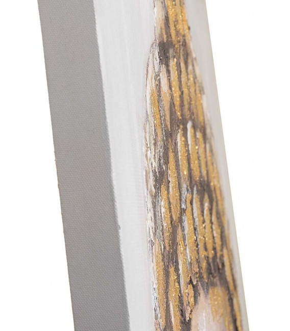 Cuadro vertical en lienzo pintado a mano estilo étnico grande 4
