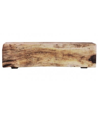 Mesa de centro de madera suar maciza natural artesanal estilo boho