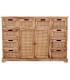 Aparador con 2 puertas y 10 cajones madera caña natural boho 1