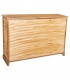 Aparador con 2 puertas y 10 cajones madera caña natural boho 3
