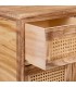 Aparador con 2 puertas y 10 cajones madera caña natural boho 4