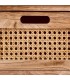Aparador con 2 puertas y 10 cajones madera caña natural boho 5