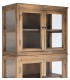 Vitrina 6 puertas cristal madera reciclada estilo boho natural 2