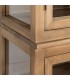 Vitrina 6 puertas cristal madera reciclada estilo boho natural 4