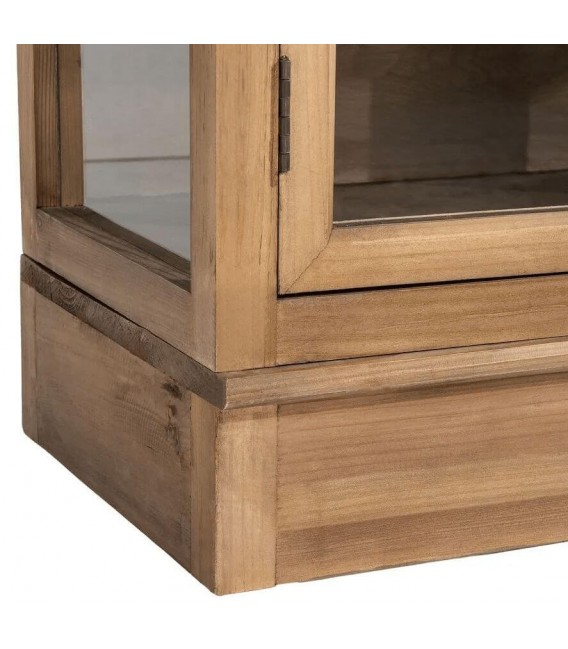 Vitrina 6 puertas cristal madera reciclada estilo boho natural 8