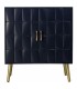 Taquillón de dos puertas en azul marino dorado estilo art deco