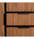 Vitrina de tres puertas y cajones madera metal industrial chic 5