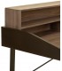 Mesa escritorio industrial con dos cajones madera metal negro 6
