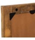 Espejo rectangular de madera de mango tallado a mano estilo boho 6