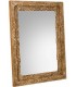 Espejo rectangular de madera de mango tallado a mano estilo boho