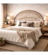 Cabecero matrimonio 178 de caña natural estilo boho artesanal Mdmhogar