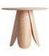 Mesa comedor redonda pequeña madera fresno estilo contemporáneo