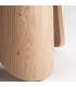 Mesa comedor redonda pequeña madera fresno estilo contemporáneo 3