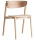 Set 2 sillas comedor madera acabado natural estilo nórdico natural