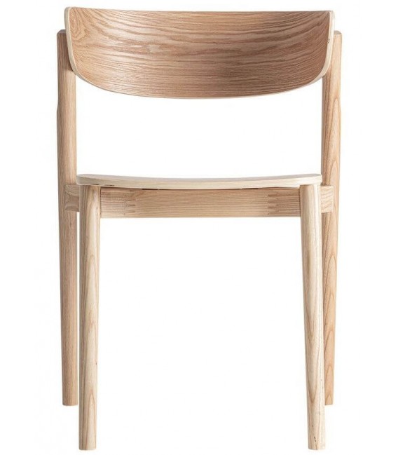 Set 2 sillas comedor madera acabado natural estilo nórdico natural 1