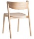Set 2 sillas comedor madera acabado natural estilo nórdico natural 3