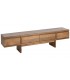 Mueble TV madera maciza de mango color nogal estilo contemporáneo