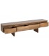 Mueble TV madera maciza de mango color nogal estilo contemporáneo 1