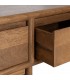 Mueble TV madera maciza de mango color nogal estilo contemporáneo 4