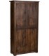 Estantería boho chic mango una puerta dos cajones hierro nogal 2