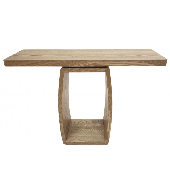 Consola de entrada grande madera fresno natural estilo boho 1