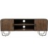 Mueble TV industrial madera metal negro con dos puertas diseño 1