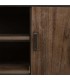 Mueble TV industrial madera metal negro con dos puertas diseño 5