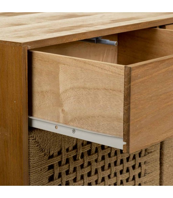 Taquillón oriental madera cuerda con dos puertas y dos cajones 4