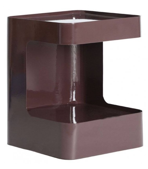 MESITA DE NOCHE 37 X 37 X 46 DALEX HIERRO MARRON