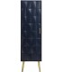 Armario de una puerta azul marino art deco madera metal dorado 1