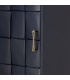 Armario de una puerta azul marino art deco madera metal dorado 4