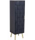 Armario de una puerta azul marino art deco madera metal dorado