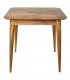 Mesa comedor cuadrada pequeña madera maciza mango natural tono tostado 1
