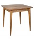 Mesa comedor cuadrada pequeña madera maciza mango natural tono tostado