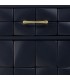Mesita noche azul marino art deco una puerta 1 cajón dorado 2