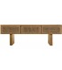 Mueble TV estilo oriental de madera y cuerda con tres cajones 1