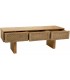 Mueble TV estilo oriental de madera y cuerda con tres cajones 2
