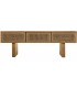 Mueble TV estilo oriental de madera y cuerda con tres cajones 4