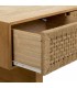 Mueble TV estilo oriental de madera y cuerda con tres cajones 5