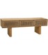 Mueble TV estilo oriental de madera y cuerda con tres cajones