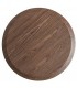Mesa de centro circular de madera color marrón diseño moderno 2