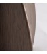 Mesa de centro circular de madera color marrón diseño moderno 4