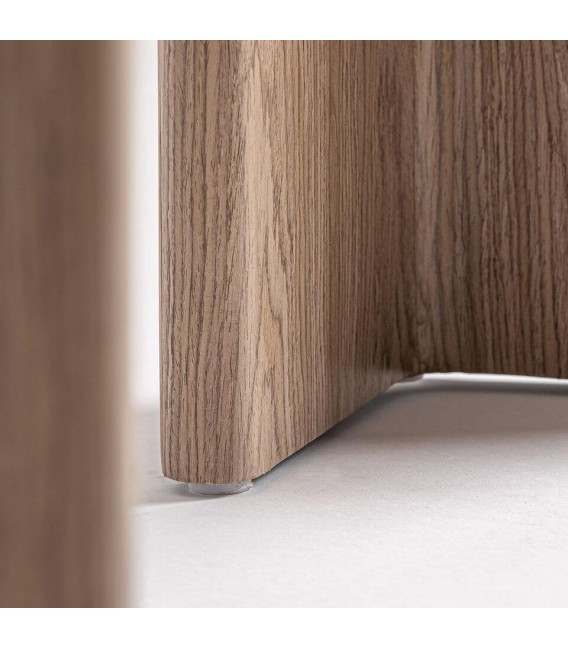 Consola de entrada de madera de color claro grande estilo boho 3