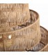 Lámpara de techo yute natural estilo boho hierro color dorado 2